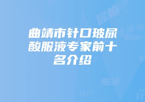 曲靖市针口玻尿酸服液专家前十名介绍