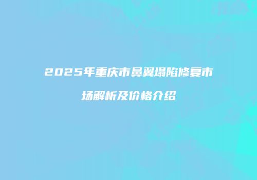 2025年重庆市鼻翼塌陷修复市场解析及价格介绍