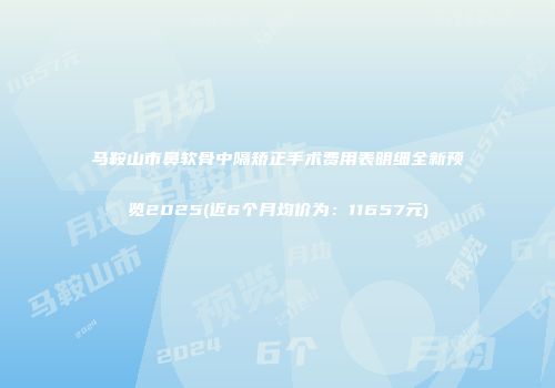 马鞍山市鼻软骨中隔矫正手术费用表明细全新预览2025(近6个月均价为：11657元)