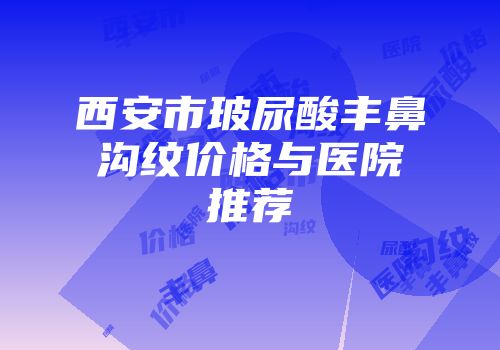西安市玻尿酸丰鼻沟纹价格与医院推荐