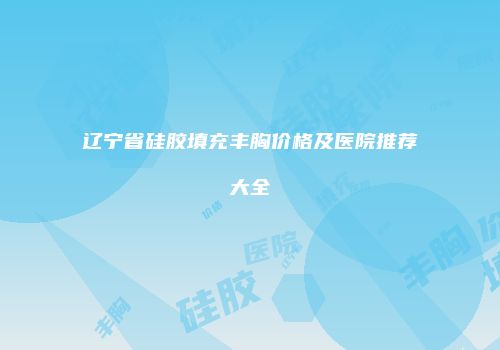 辽宁省硅胶填充丰胸价格及医院推荐大全