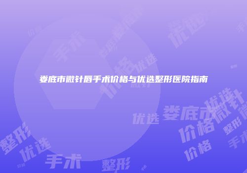 娄底市微针唇手术价格与优选整形医院指南
