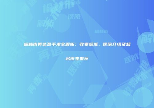 榆林市再造耳手术全解析：收费标准、医院介绍及知名医生推荐
