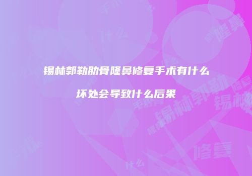 锡林郭勒肋骨隆鼻修复手术有什么坏处会导致什么后果