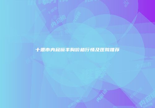 十堰市内窥镜丰胸价格行情及医院推荐