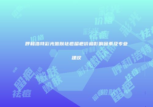 呼和浩特彩光嫩肤祛痘留疤价格影响因素及专业建议