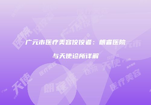 广元市医疗美容佼佼者：朗睿医院与天使诊所详解