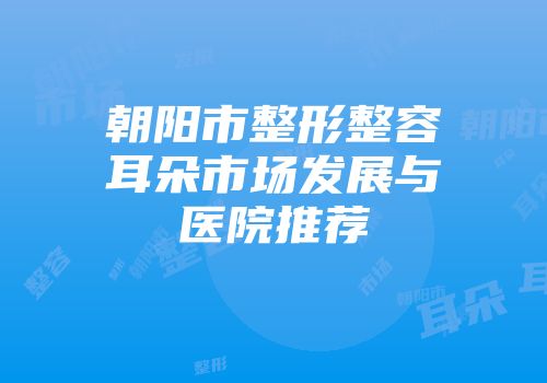 朝阳市整形整容耳朵市场发展与医院推荐