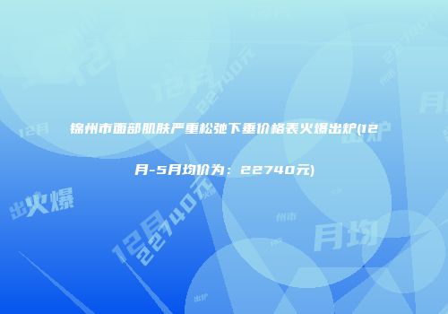 锦州市面部肌肤严重松弛下垂价格表火爆出炉(12月-5月均价为：22740元)